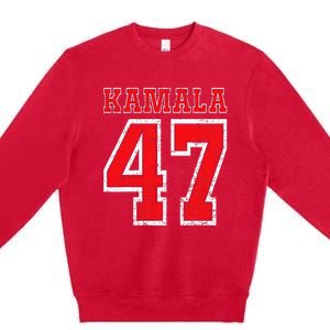 Kamala 47 Kamala Harris For President Of Usa Kamala 47 Premium Crewneck Sweatshirt