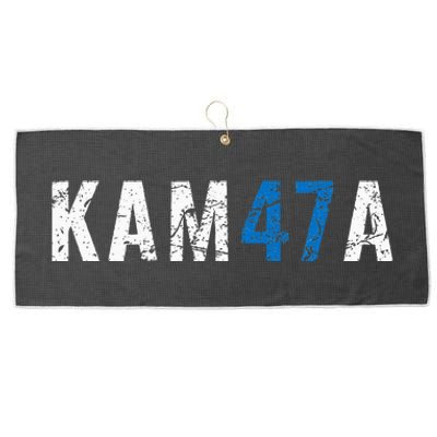 Kamala 47 Madam President Harris Vote Election Grunge Kam47a Large Microfiber Waffle Golf Towel