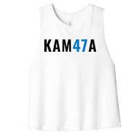 Kamala 47 Madam President Harris Vote Election Kam47a Women's Racerback Cropped Tank