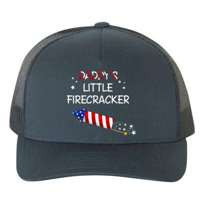 Kids 4th Of July Daddys Little Firecracker Funny Gift Yupoong Adult 5-Panel Trucker Hat