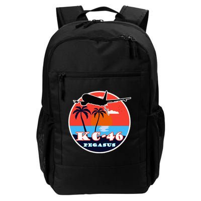 KC 46 Pegasus Vintage Tropical Sunset Air Refueling Backpack