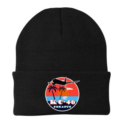 KC 46 Pegasus Vintage Tropical Sunset Air Refueling Beanie