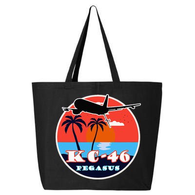 KC 46 Pegasus Vintage Tropical Sunset Air Refueling 25L Jumbo Tote