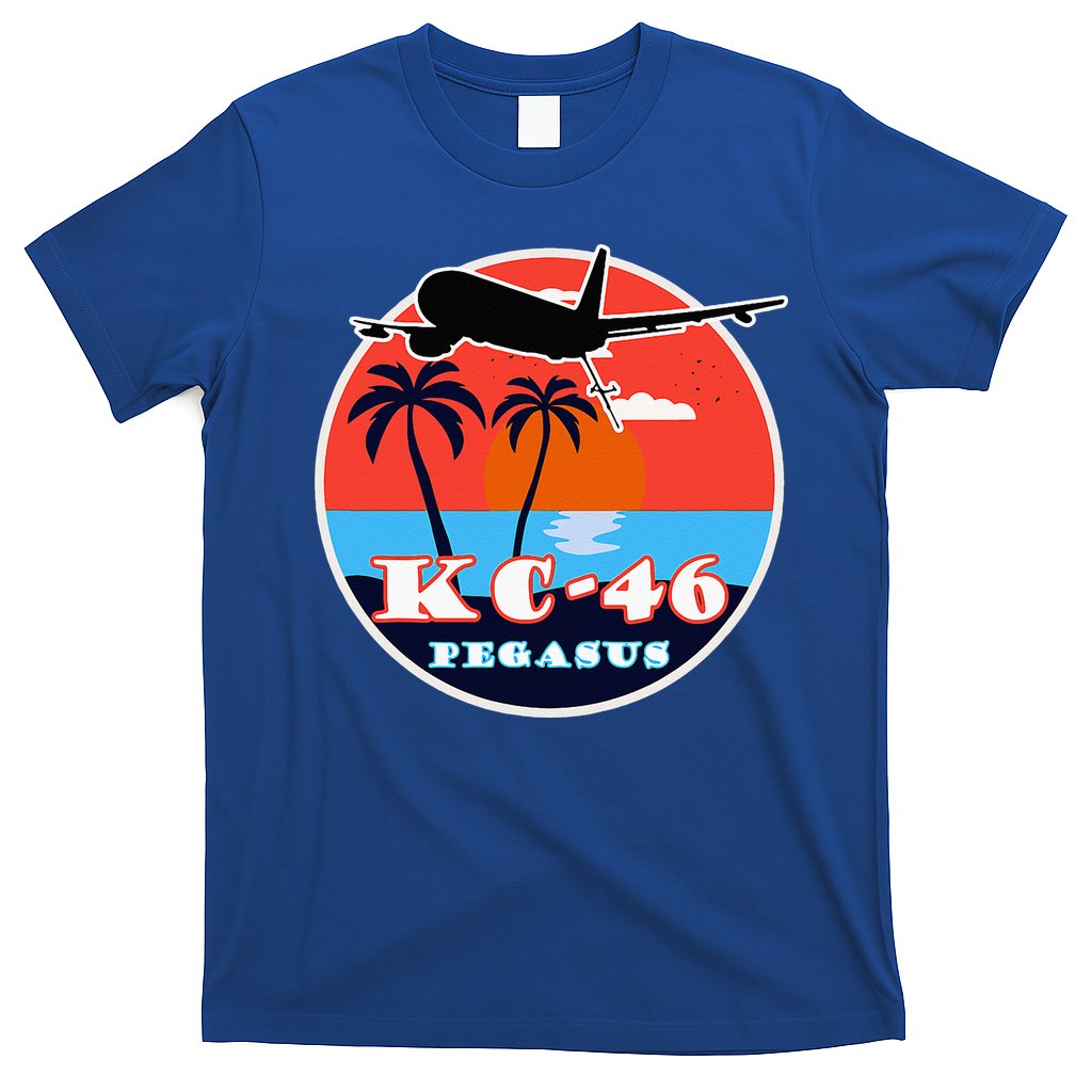 KC 46 Pegasus Vintage Tropical Sunset Air Refueling T-Shirt