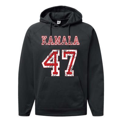 Kamala 47 Usa America 2024 Election Performance Fleece Hoodie