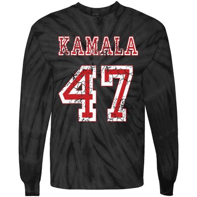 Kamala 47 Usa America 2024 Election Tie-Dye Long Sleeve Shirt