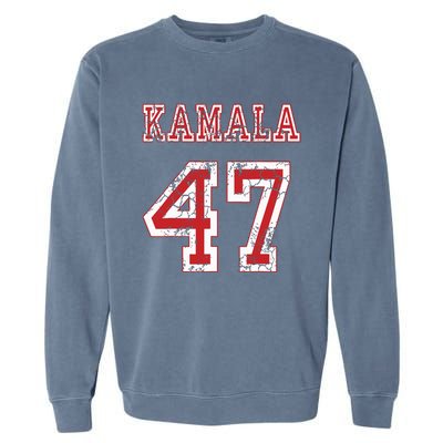 Kamala 47 Usa America 2024 Election Garment-Dyed Sweatshirt