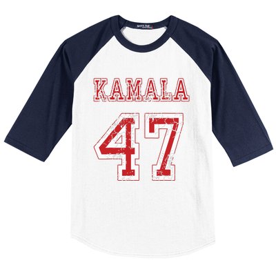 Kamala 47 Usa America 2024 Election Baseball Sleeve Shirt