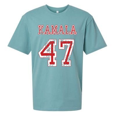 Kamala 47 Usa America 2024 Election Sueded Cloud Jersey T-Shirt