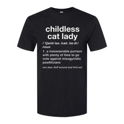 Kam47a 4 Usa Childless Cat Lady Funny Dictionary For 2024 President Kamalaharris Softstyle CVC T-Shirt