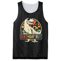 Kids 4 Year Old 4th Birthday Boy T Rex Dinosaur Mesh Reversible Basketball Jersey Tank