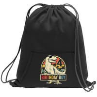 Kids 4 Year Old Shirt 4th Birthday Boy T Rex Dinosaur Sweatshirt Cinch Pack Bag