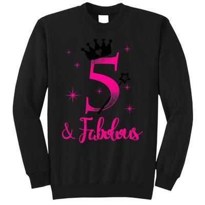 Kid 5 And Fabulous (Five) - 5th Birthday Sweatshirt