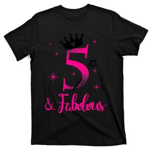 Kid 5 And Fabulous (Five) - 5th Birthday T-Shirt