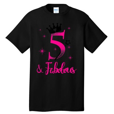 Kid 5 And Fabulous (Five) - 5th Birthday Tall T-Shirt