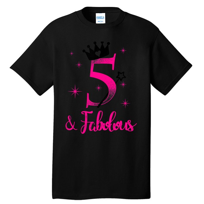 Kid 5 And Fabulous (Five) - 5th Birthday Tall T-Shirt