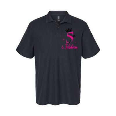 Kid 5 And Fabulous (Five) - 5th Birthday Softstyle Adult Sport Polo