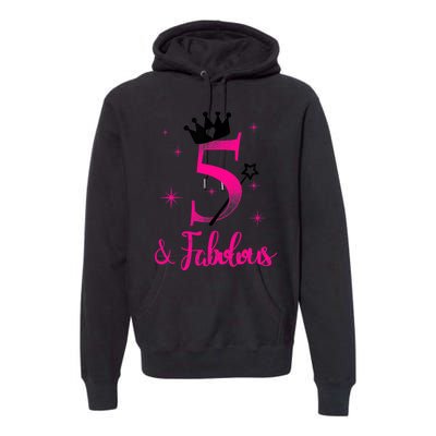 Kid 5 And Fabulous (Five) - 5th Birthday Premium Hoodie