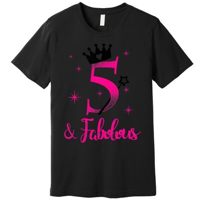 Kid 5 And Fabulous (Five) - 5th Birthday Premium T-Shirt