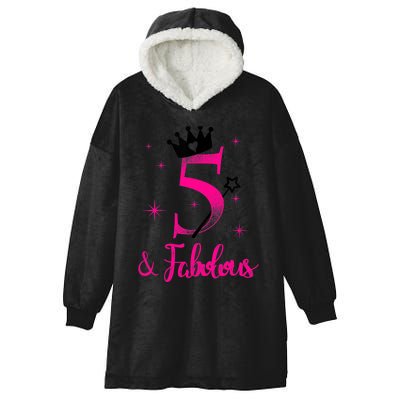 Kid 5 And Fabulous (Five) - 5th Birthday Hooded Wearable Blanket