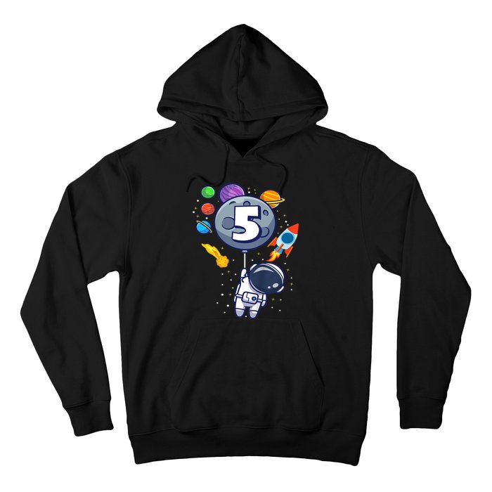 K.i.d.s 5th Birthday Astronaut 5 Year Old Birthday Boy Hoodie