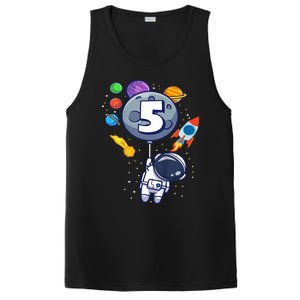 K.i.d.s 5th Birthday Astronaut 5 Year Old Birthday Boy PosiCharge Competitor Tank