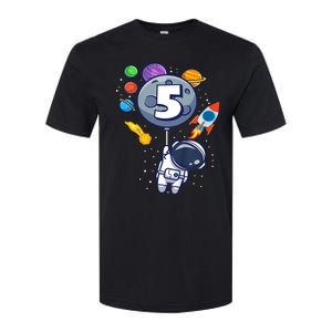 K.i.d.s 5th Birthday Astronaut 5 Year Old Birthday Boy Softstyle CVC T-Shirt