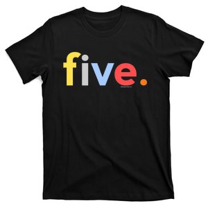 K.i.d.s 5th Birthday Shirt Boy 5 Five Year Old | Age 5 Party Ideas T-Shirt