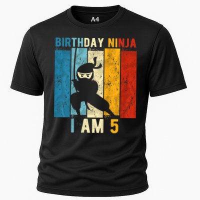 K.i.d.s 5th Birthday Ninja 5 Year Old Birthday Performance Shirt