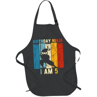 K.i.d.s 5th Birthday Ninja 5 Year Old Birthday Apron