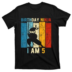 K.i.d.s 5th Birthday Ninja 5 Year Old Birthday T-Shirt