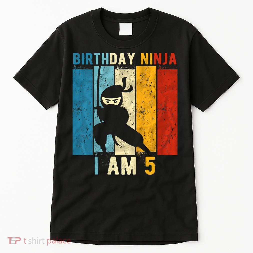 K.i.d.s 5th Birthday Ninja 5 Year Old Birthday Tall T-Shirt