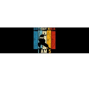 K.i.d.s 5th Birthday Ninja 5 Year Old Birthday Bumper Sticker