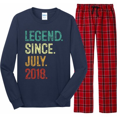 Kids 5 Years Old Legend Since July 2018 5th Birthday Long Sleeve Pajama Set