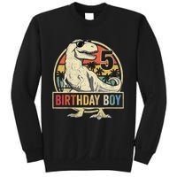 K.i.d.s 5 Year Old Shirt 5th Birthday Boy T Rex Dinosaur Shirt Sweatshirt