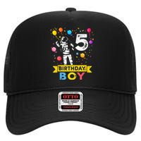 K.i.d.s 5 Year Old Boy Astronaut 5th Birthday Boy High Crown Mesh Back Trucker Hat