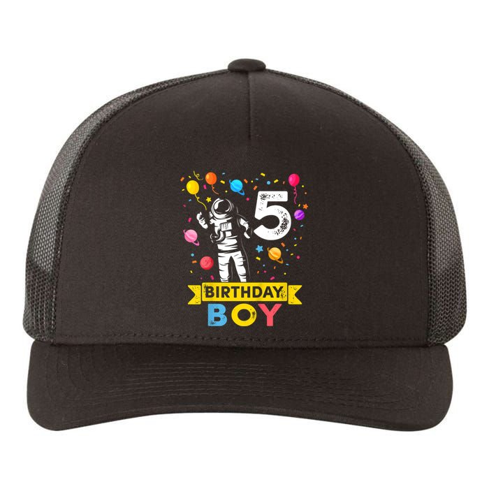 K.i.d.s 5 Year Old Boy Astronaut 5th Birthday Boy Yupoong Adult 5-Panel Trucker Hat