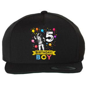 K.i.d.s 5 Year Old Boy Astronaut 5th Birthday Boy Wool Snapback Cap