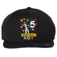 K.i.d.s 5 Year Old Boy Astronaut 5th Birthday Boy Wool Snapback Cap