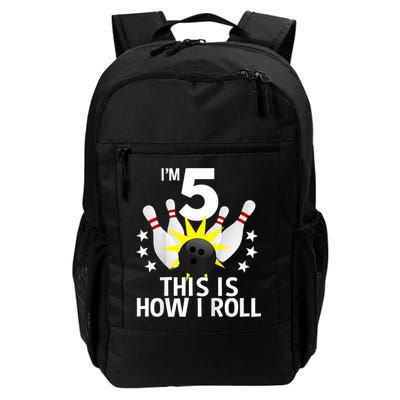 Kids 5 Year Old Bowling Birthday Party How I Roll 5th Backpack