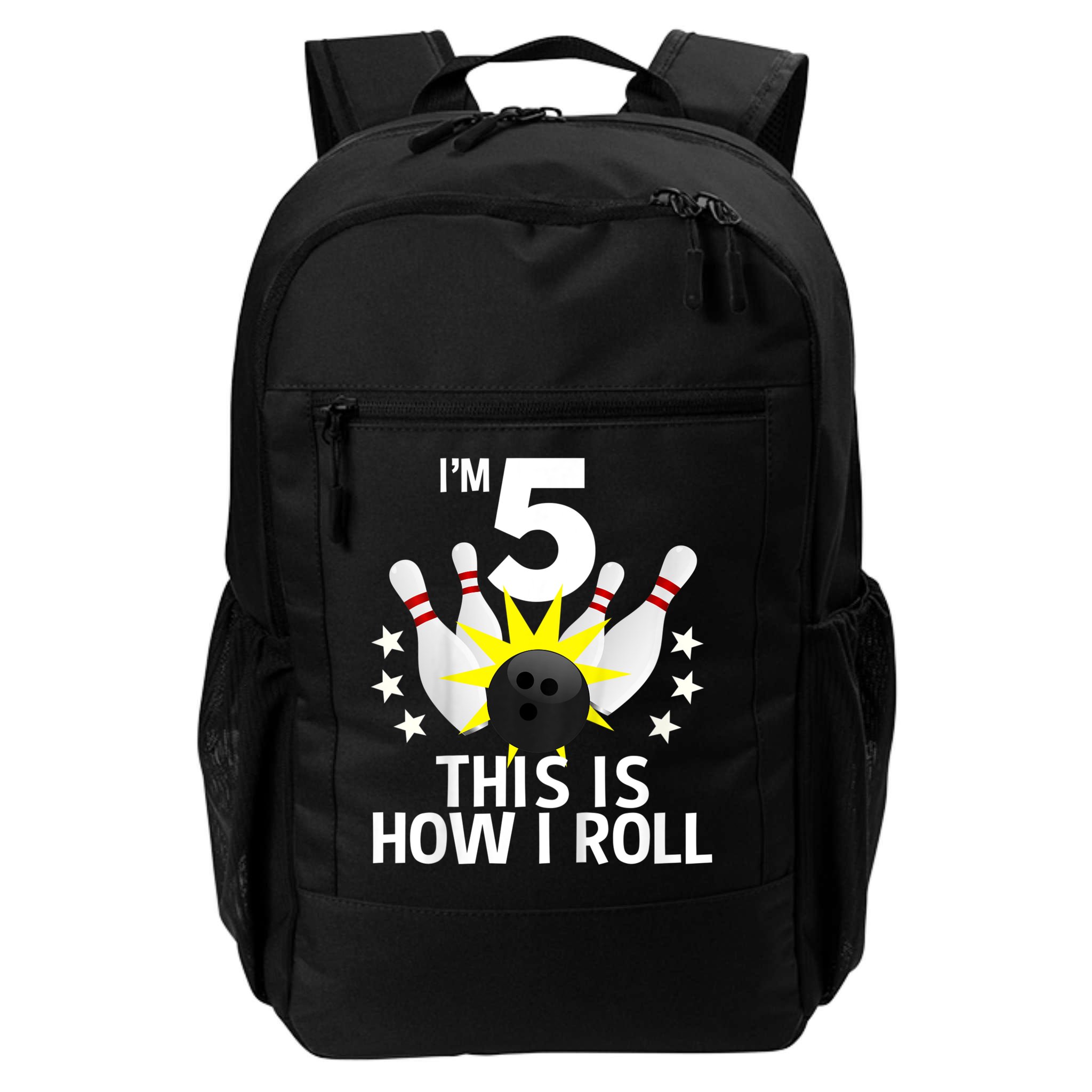 Kids 5 Year Old Bowling Birthday Party How I Roll 5th Backpack