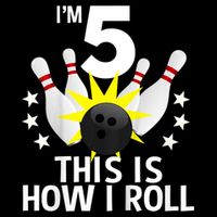 Kids 5 Year Old Bowling Birthday Party How I Roll 5th Flatbill Hat