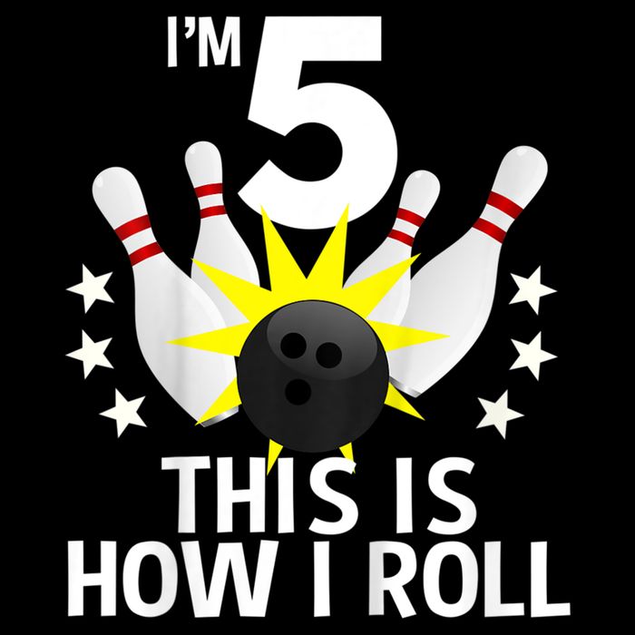 Kids 5 Year Old Bowling Birthday Party How I Roll 5th Flatbill Hat