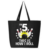 Kids 5 Year Old Bowling Birthday Party How I Roll 5th 25L Jumbo Tote