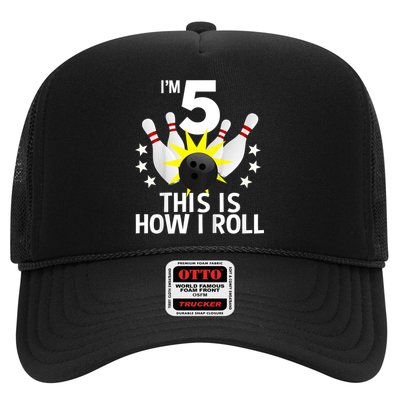 Kids 5 Year Old Bowling Birthday Party How I Roll 5th Trucker Hat