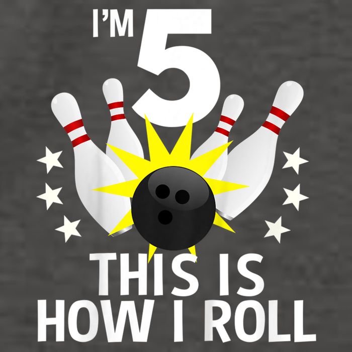 Kids 5 Year Old Bowling Birthday Party How I Roll 5th Vector Backpack