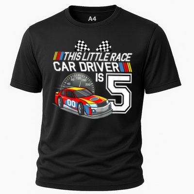 Kids 5 Year Old Race Car Birthday 5th Stock Car Racing Party Performance Shirt