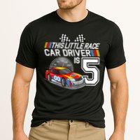 Kids 5 Year Old Race Car Birthday 5th Stock Car Racing Party Cooling Performance Crew T-Shirt