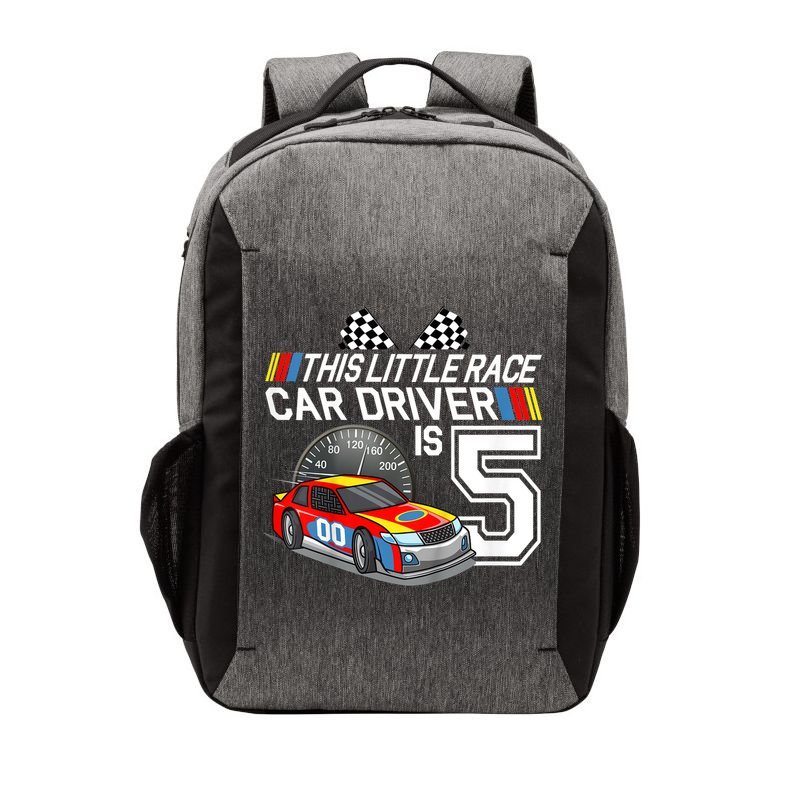 Kids 5 Year Old Race Car Birthday 5th Stock Car Racing Party Vector Backpack