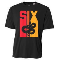 Kids 6th Birthday Vintage Snake Lover Pet Reptile 6 Years Old Cooling Performance Crew T-Shirt